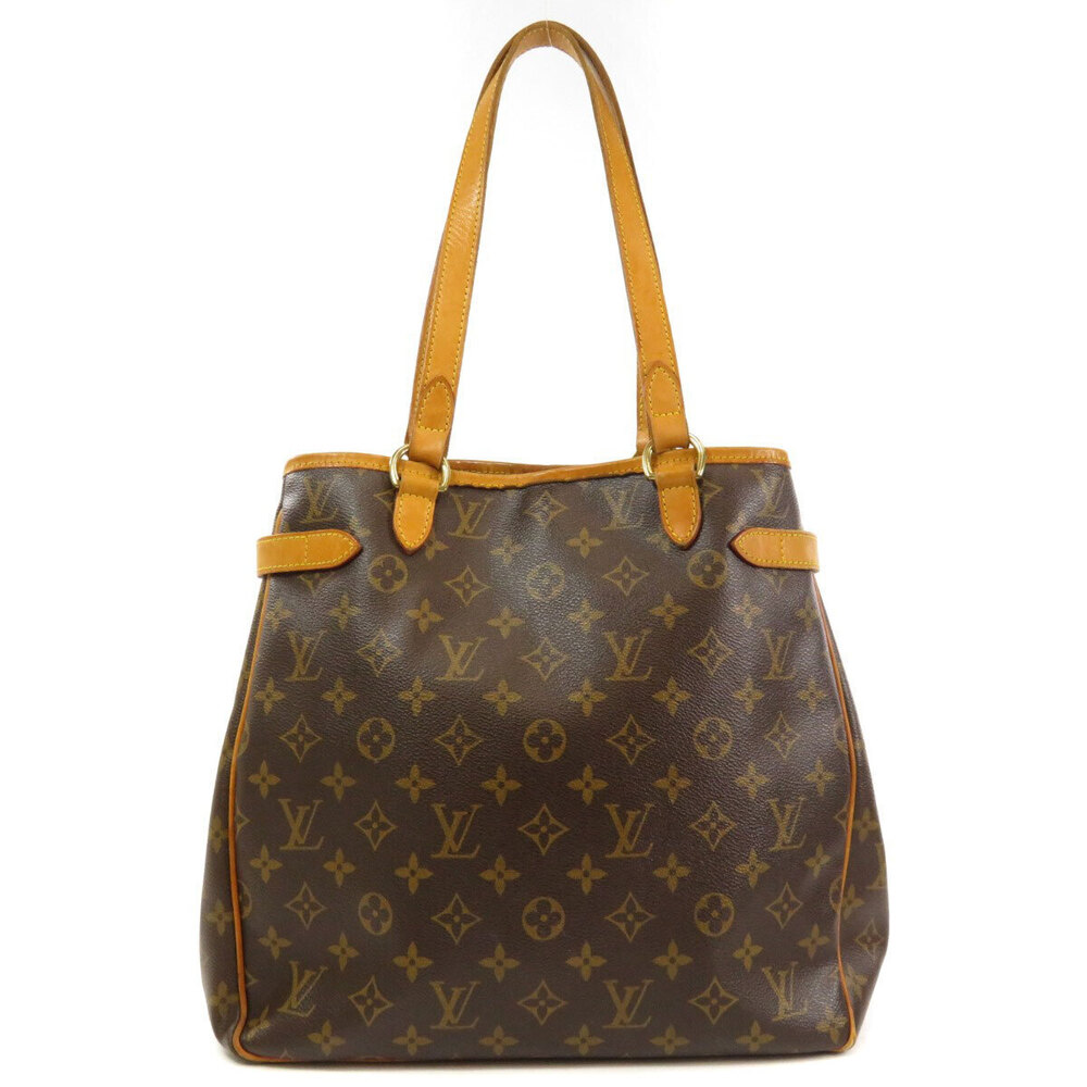 Louis Vuitton Bag Monogram Batignolles Tote Vertical Canvas Brown